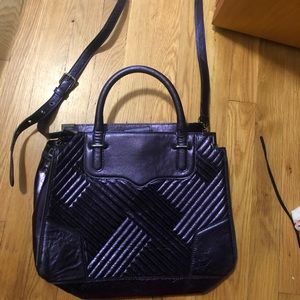 Rebecca Minkoff metallic blue bag